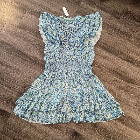 Poupette St Barth Camila Floral Ruffled Minidress New - Picture 9 of 9